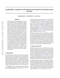GradFreeBits: Gradient Free Bit Allocation for Dynamic Low Precision
  Neural Networks