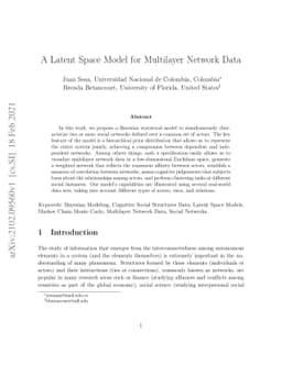 A Latent Space Model for Multilayer Network Data