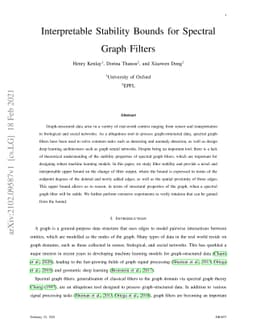 Interpretable Stability Bounds for Spectral Graph Filters