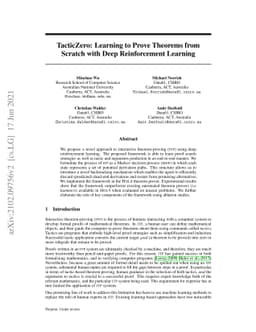 TacticZero: Learning to Prove Theorems from Scratch with Deep
  Reinforcement Learning