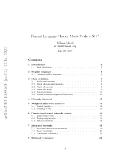 Formal Language Theory Meets Modern NLP