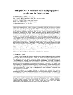 BPLight-CNN: A Photonics-based Backpropagation Accelerator for Deep
  Learning
