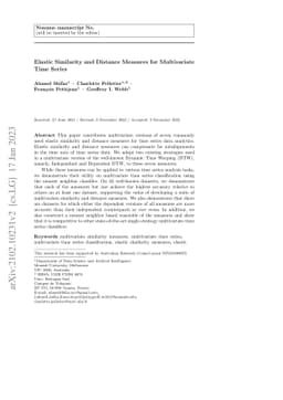 Elastic Similarity and Distance Measures for Multivariate Time Series