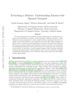Everything is Relative: Understanding Fairness with Optimal Transport