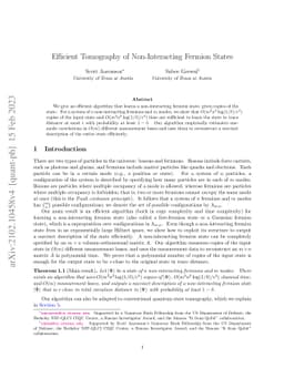 Efficient Tomography of Non-Interacting Fermion States