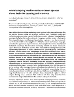 Neural Sampling Machine with Stochastic Synapse allows Brain-like
  Learning and Inference