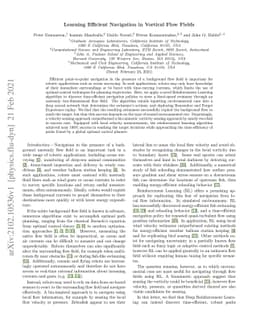 Learning Efficient Navigation in Vortical Flow Fields
