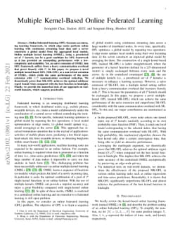 Multiple Kernel-Based Online Federated Learning