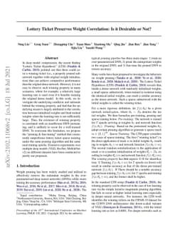 Lottery Ticket Preserves Weight Correlation: Is It Desirable or Not?