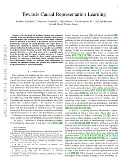 Towards Causal Representation Learning