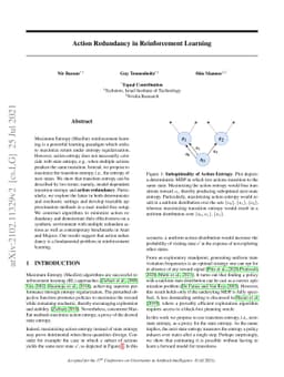 Action Redundancy in Reinforcement Learning