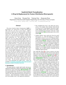 Sandwich Batch Normalization: A Drop-In Replacement for Feature
  Distribution Heterogeneity