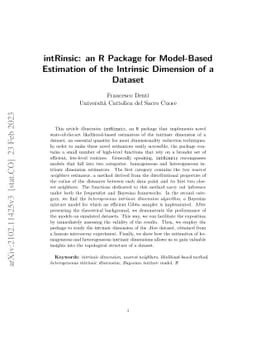 intRinsic: an R Package for Model-Based Estimation of the Intrinsic
  Dimension of a Dataset
