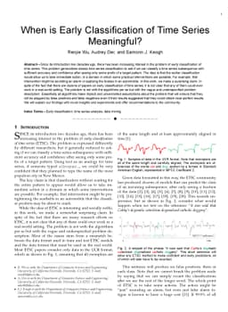 When is Early Classification of Time Series Meaningful?
