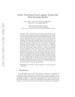 Oriole: Thwarting Privacy against Trustworthy Deep Learning Models