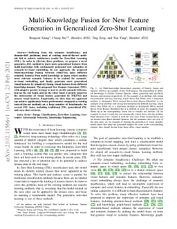 Multi-Knowledge Fusion for New Feature Generation in Generalized
  Zero-Shot Learning