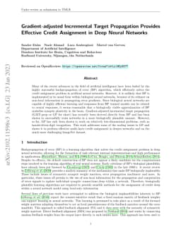 Gradient-adjusted Incremental Target Propagation Provides Effective
  Credit Assignment in Deep Neural Networks