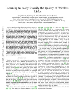 Learning to Fairly Classify the Quality of Wireless Links
