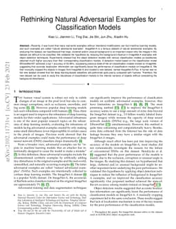 Rethinking Natural Adversarial Examples for Classification Models