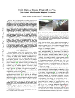 GEM: Glare or Gloom, I Can Still See You -- End-to-End Multimodal Object
  Detection