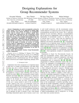Designing Explanations for Group Recommender Systems
