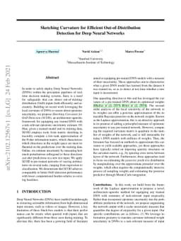 Sketching Curvature for Efficient Out-of-Distribution Detection for Deep
  Neural Networks