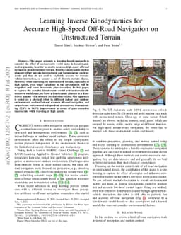 Learning Inverse Kinodynamics for Accurate High-Speed Off-Road
  Navigation on Unstructured Terrain
