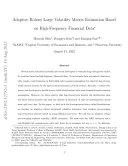 Adaptive Robust Large Volatility Matrix Estimation Based on
  High-Frequency Financial Data