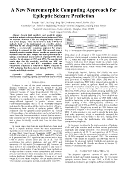 A New Neuromorphic Computing Approach for Epileptic Seizure Prediction