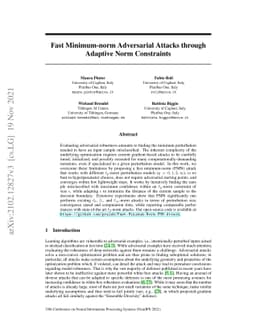 Fast Minimum-norm Adversarial Attacks through Adaptive Norm Constraints
