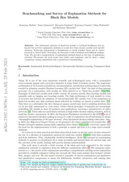 Benchmarking and Survey of Explanation Methods for Black Box Models