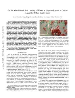 On the Visual-based Safe Landing of UAVs in Populated Areas: a Crucial
  Aspect for Urban Deployment