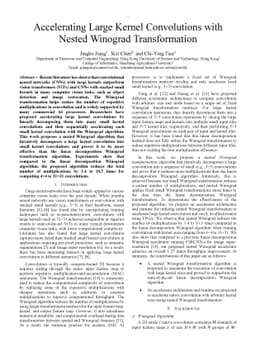 Accelerating Large Kernel Convolutions with Nested Winograd
  Transformation.pdf