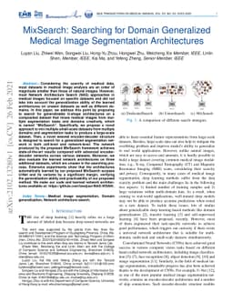MixSearch: Searching for Domain Generalized Medical Image Segmentation
  Architectures
