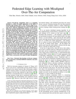 Federated Edge Learning with Misaligned Over-The-Air Computation