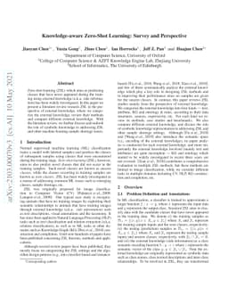 Knowledge-aware Zero-Shot Learning: Survey and Perspective