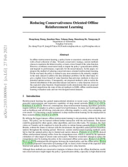 Reducing Conservativeness Oriented Offline Reinforcement Learning