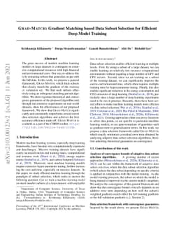 GRAD-MATCH: Gradient Matching based Data Subset Selection for Efficient
  Deep Model Training