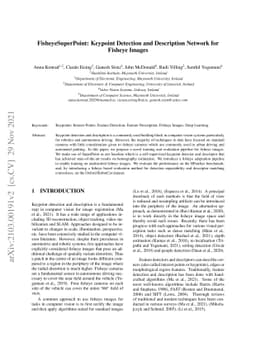 FisheyeSuperPoint: Keypoint Detection and Description Network for
  Fisheye Images