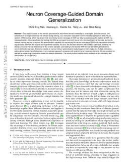 Neuron Coverage-Guided Domain Generalization