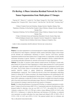 PA-ResSeg: A Phase Attention Residual Network for Liver Tumor
  Segmentation from Multi-phase CT Images