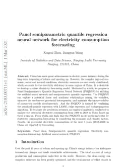 Panel semiparametric quantile regression neural network for electricity
  consumption forecasting