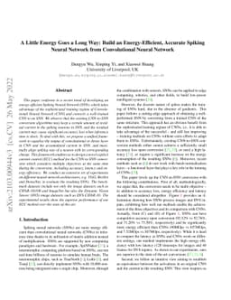 A Little Energy Goes a Long Way: Build an Energy-Efficient, Accurate
  Spiking Neural Network from Convolutional Neural Network