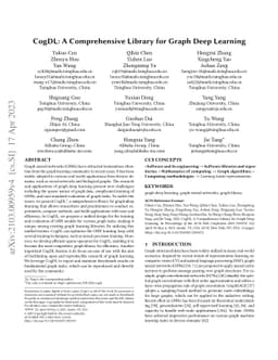 CogDL: A Comprehensive Library for Graph Deep Learning