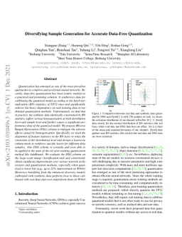 Diversifying Sample Generation for Accurate Data-Free Quantization