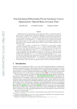 Non-Euclidean Differentially Private Stochastic Convex Optimization:
  Optimal Rates in Linear Time