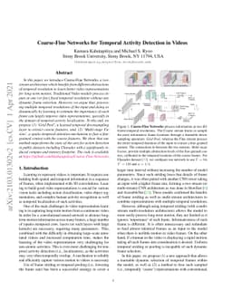 Coarse-Fine Networks for Temporal Activity Detection in Videos