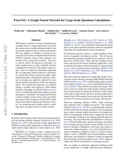 ForceNet: A Graph Neural Network for Large-Scale Quantum Calculations