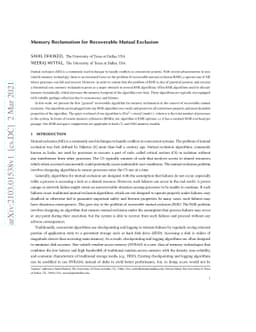 Memory Reclamation for Recoverable Mutual Exclusion