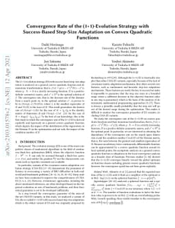Convergence Rate of the (1+1)-Evolution Strategy with Success-Based
  Step-Size Adaptation on Convex Quadratic Functions